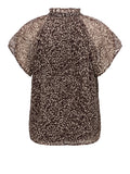 Only Blusa Donna 15372602 Chocolate Martini Leo Cow Drea - Marrone