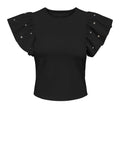 Only Top Donna 15372724 Black Rhinestones - Nero