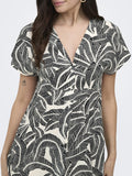 Only Vestito Mini Donna 15372849 Vaporous Gray 726 Hawaii Leave - Nero