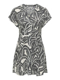 Only Vestito Mini Donna 15372849 Vaporous Gray 726 Hawaii Leave - Nero