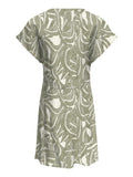 Only Vestito Mini Donna 15372849 Vaporous Gray 727 Hawaii Leave - Verde