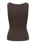Only Canotta Donna 15373256 Chocolate Martini Dtm Button - Marrone