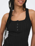 Only Canotta Donna 15373256 Black Dtm Button - Nero