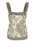 Only Top Donna 15373652 Ivy Green Paisley Border - Verde