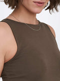 Only Top Donna 15374843 Chocolate Martini Boatneck - Marrone