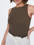 Only Top Donna 15374843 Chocolate Martini Boatneck - Marrone
