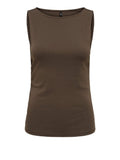 Only Top Donna 15374843 Chocolate Martini Boatneck - Marrone