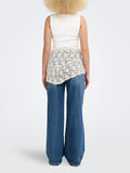 Only Top Donna 15374843 Cloud Dancer Boatneck - Bianco