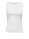 Only Top Donna 15374843 Cloud Dancer Boatneck - Bianco