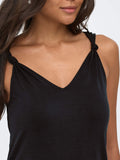 Only Vestito Longuette Donna 15375047 Black - Nero