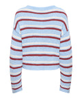 Only Pullover Geena Donna 15375362 Cashmere Blue Cd/brick Red - Celeste