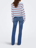 Only Pullover Geena Donna 15375362 Cashmere Blue Cd/brick Red - Celeste