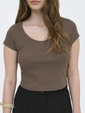 Only Maglia Donna 15375384 Chocolate Martini Heart Pointe - Marrone