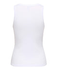 Only Top Donna 15375386 Bright White Heart Pointelle - Bianco