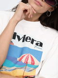 Only T-shirt Donna 15375753 Cloud Dancer Riviera - Bianco