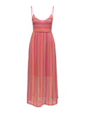 Only Vestito Longuette Donna 15375794 Raspberry Mock Orange Comb (sa - Rosa