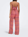 Only Pantalone Straight Donna 15375796 Raspberry Mock Orange Comb (sa - Rosa