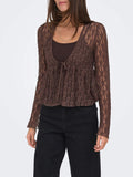 Only Cardigan Donna 15375831 Chocolate Martini - Marrone