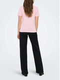 Only T-shirt Kita Donna 15376268 Rosy Touch Flamingo Stand Out - Rosa