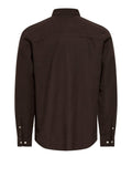 Only e Sons Camicia Casual Camicia Uomo 22012321 Coffee Bean Peppercorn - Marrone