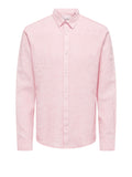 Only e Sons Camicia Casual Camicia Uomo 22012321 Veiled Pink - Rosa