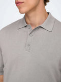 Only e Sons Polo Uomo 22022219 Gray Flannel - Grigio