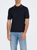 Only e Sons Polo Uomo 22022219 Dark Navy Silver Lining - Blu