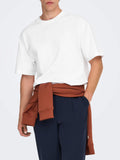 Only e Sons T-shirt Uomo 22022532 Bright White - Bianco
