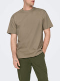 Only e Sons T-shirt Uomo 22022532 Desert Taupe - Beige