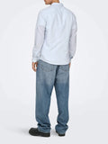 Only e Sons Camicia Classica Alvaro Uomo 22023977 - Celeste