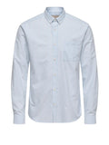 Only e Sons Camicia Classica Alvaro Uomo 22023977 - Celeste