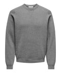 Only e Sons Pullover Uomo 22027590 Medium Grey Melange - Grigio