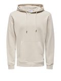 Only e Sons Felpa Cappuccio Uomo 22031915 Silver Lining - Avorio