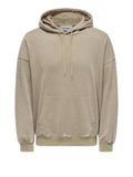 Only e Sons Felpa Cappuccio Uomo 22031917 Coriander - Beige