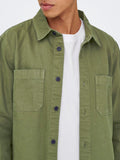 Only e Sons Giacchetto Uomo 22034293 Olive Night - Verde