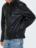 Only e Sons Giubbino di Pelle Uomo 22034713 Black - Nero