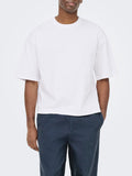 Only e Sons T-shirt Uomo 22035811 Bright White - Bianco