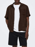 Only e Sons Camicia Casual Uomo 22036242 Coffee Bean - Marrone