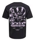 Only e Sons T-shirt Uomo 22037343 Jet Black Honshu Catsu - Nero