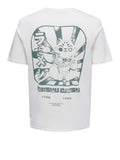 Only e Sons T-shirt Uomo 22037343 Bright White Honshu Catsu - Bianco