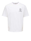 Only e Sons T-shirt Uomo 22038283 Bright White Need Money For st - Bianco
