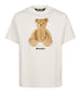 palm angels t shirt bear over uomo pmaa10bs26jer004 off white brown bianco 162471874