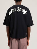 Palm Angels T-shirt Uomo PMAA10BS26JER007 Black White - Nero