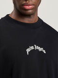 Palm Angels T-shirt Uomo PMAA10BS26JER007 Black White - Nero