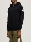 Palm Angels Felpa Cappuccio Uomo PMBB036S26FLE001 Black White - Nero