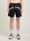 Palm Angels Shorts Mare Uomo PMFD018S26FAB001 Black Off White - Bianco