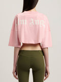 Palm Angels T-shirt Donna PWAA054S26JER002 Pink Off White - Rosa
