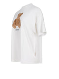 Palm Angels T-shirt Donna PWAA07BS26JER005 Off White Brown - Bianco