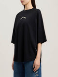 Palm Angels T-shirt Donna PWAA07CS26JER002 Black Tofu - Nero