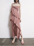 Patrizia Pepe Vestito Longuette Donna 2A3020A739 Terracotta Rust - Rosa